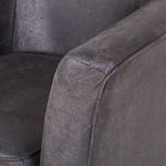 Fauteuil Even Microfibre marron foncé