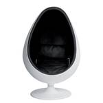 Fauteuil Eye Ball Cuir synthétique noir