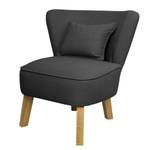 Fauteuil Freya I Tissu Mauve - Anthracite