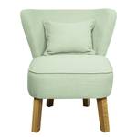 Fauteuil Freya I Tissu Mauve - Vert pastel