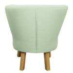 Fauteuil Freya I geweven stof mauve - Pastelgroen