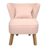 Fauteuil Freya II Tissu Beige - Couleur pastel abricot