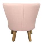 Fauteuil Freya II geweven stof beige - Pastel abrikoos