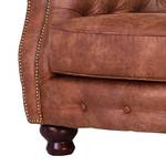 Fauteuil Giant antieke leerlook - bruin