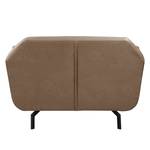 Fauteuil Giarra Aspect cuir vieilli - Gris congo