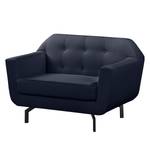 Fauteuil Giarra structuurstof - Donkerblauw