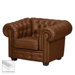 Fauteuil Gowen I Cuir synthétique - Cognac