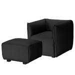 Fauteuil Grady I Tissu - Anthracite