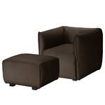 Sessel Grady I Webstoff Webstoff - Espresso