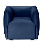 Fauteuil Grady I geweven stof - Donkerblauw