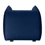 Fauteuil Grady I geweven stof - Donkerblauw