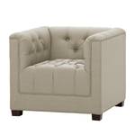 Fauteuil Grand geweven stof Stof Selva: Beige