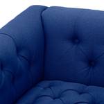 Fauteuil Grand geweven stof Stof Ramira: Blauw