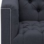 Fauteuil Grand Duo geweven stof Geweven stof Milan: Antraciet