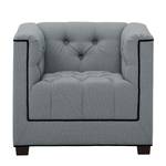 Fauteuil Grand Duo Tissu Tissu Selva : Gris argenté