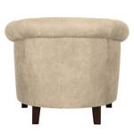 Fauteuil Great Hale III antieke leerlook Warm beige