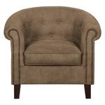 Fauteuil Great Hale III Aspect cuir ancien - Latte macchiatto