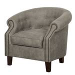 Fauteuil Great Hale III antieke leerlook Kleibruin