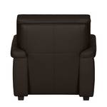 Fauteuil Grimsby donkerbruin echt leer