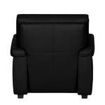 Fauteuil Grimsby zwart echt leer