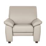 Fauteuil Grimsby Cuir véritable taupe