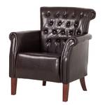 Fauteuil Harmonia Cuir synthétique marron