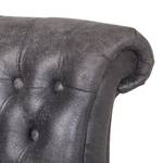 Fauteuil Harmonia microvezel - antieke leerlook - grijs