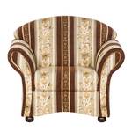 Fauteuil Henry beige/bruine geweven stof