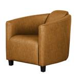 Fauteuil Hineston Imitation cuir - Cognac