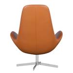 Sessel Houston I Echtleder Echtleder Neka: Cognac - Chrom