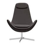 Fauteuil Houston I Tissu Tissu Anda II : Anthracite - Chrome