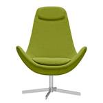 Fauteuil Houston I geweven stof Geweven stof Anda II: Groen - Chrome