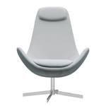 Fauteuil Houston I geweven stof Geweven stof Anda II: Zilverkleurig - Chrome