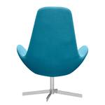 Fauteuil Houston I Tissu Tissu Anda II : Turquoise - Chrome