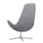 Fauteuil Houston I Tissu Tissu Saia: Gris clair - Chrome