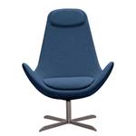 Sessel Houston I Webstoff Webstoff Anda II: Blau - Edelstahl