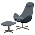 Fauteuil Houston I Tissu Tissu Anda II : Gris - Acier inoxydable