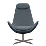 Fauteuil Houston I Tissu Tissu Anda II : Gris - Acier inoxydable