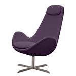 Fauteuil Houston I Tissu Tissu Anda II : Violet - Acier inoxydable