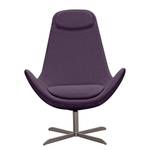 Fauteuil Houston I Tissu Tissu Anda II : Violet - Acier inoxydable