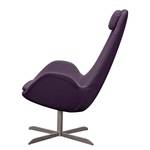 Fauteuil Houston I Tissu Tissu Anda II : Violet - Acier inoxydable