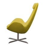 Fauteuil Houston I Tissu Tissu Milan : Jaune - Acier inoxydable