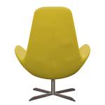 Fauteuil Houston I Tissu Tissu Milan : Jaune - Acier inoxydable