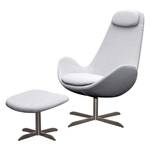 Fauteuil Houston I Tissu Tissu Saia: Gris clair - Acier inoxydable