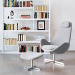 Fauteuil Houston I Tissu Tissu Saia: Gris clair - Acier inoxydable