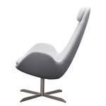 Fauteuil Houston I Tissu Tissu Saia: Gris clair - Acier inoxydable