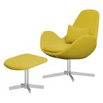 Fauteuil HOUSTON Geweven stof Milan: Geel