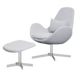 Fauteuil HOUSTON Tissu Milan : Gris clair