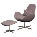 Fauteuil HOUSTON Tissu Milan : Gris-Marron