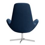 Fauteuil Houston III geweven stof Geweven stof Anda II: Blauw - Chrome